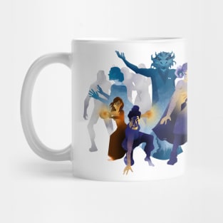 Eleven warlocks blasting Mug